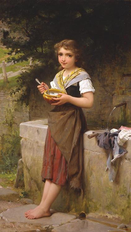 Emile Munier Le jeune paysanne